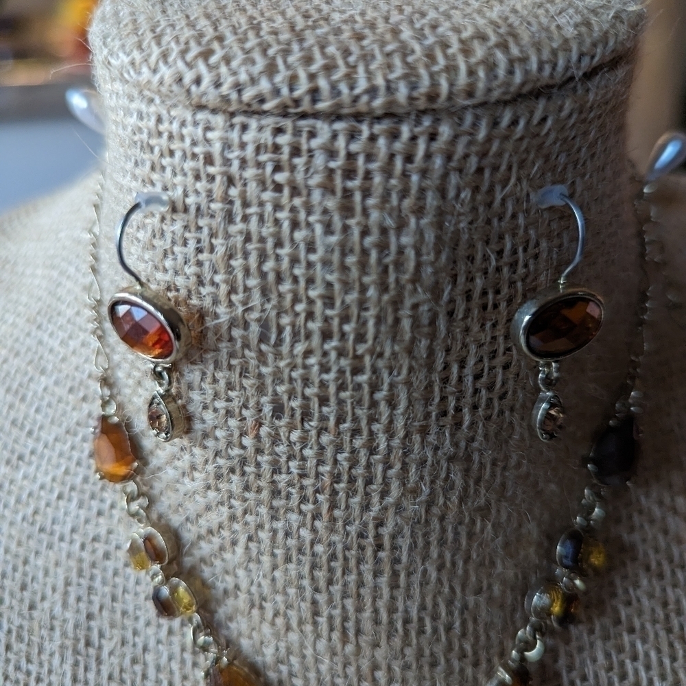 Citrine Color 3 piece Neclace mfp # 27